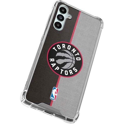 NBA Toronto Raptors Split Canvas Galaxy A15 5G Clear Case