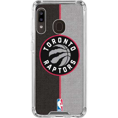 NBA Toronto Raptors Split Canvas Galaxy A30 Clear Case