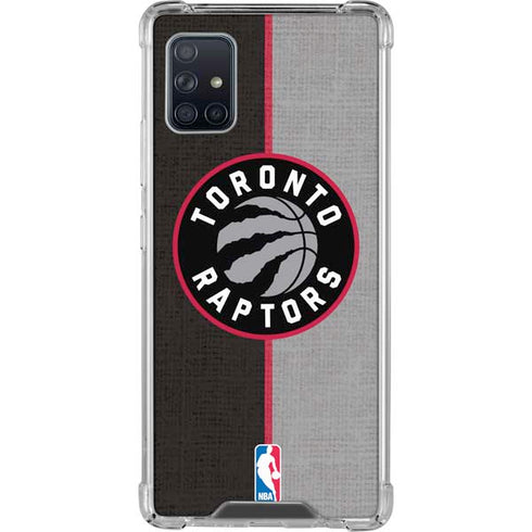 NBA Toronto Raptors Split Canvas Galaxy A51 5G Clear Case