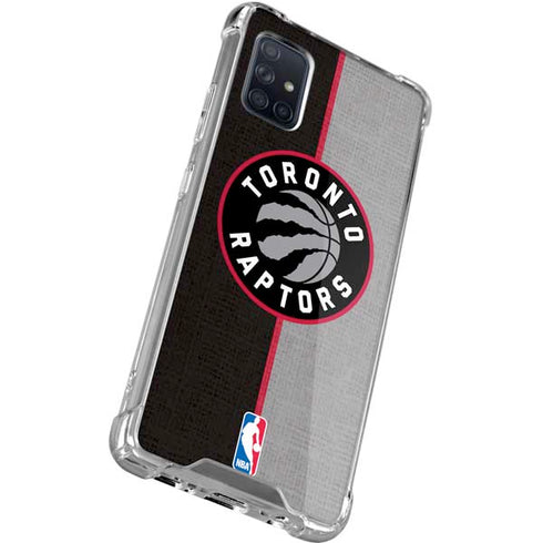 NBA Toronto Raptors Split Canvas Galaxy A51 5G Clear Case