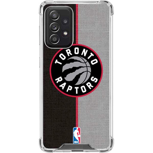 NBA Toronto Raptors Split Canvas Galaxy A52 5G Clear Case