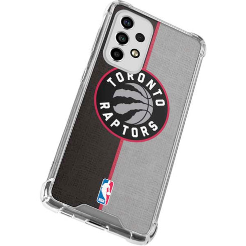 NBA Toronto Raptors Split Canvas Galaxy A53 5G Clear Case