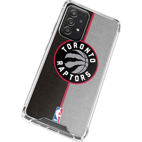 NBA Toronto Raptors Split Canvas Galaxy A72 5G Clear Case