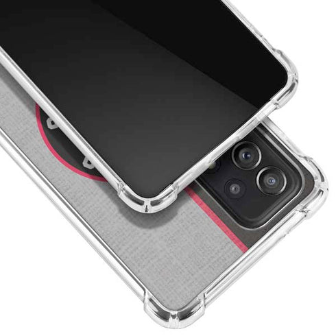 NBA Toronto Raptors Split Canvas Galaxy A72 5G Clear Case