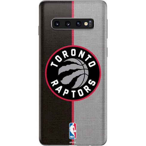 NBA Toronto Raptors Split Canvas Galaxy S10 Skin