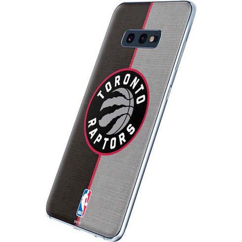 NBA Toronto Raptors Split Canvas Galaxy S10e Skin