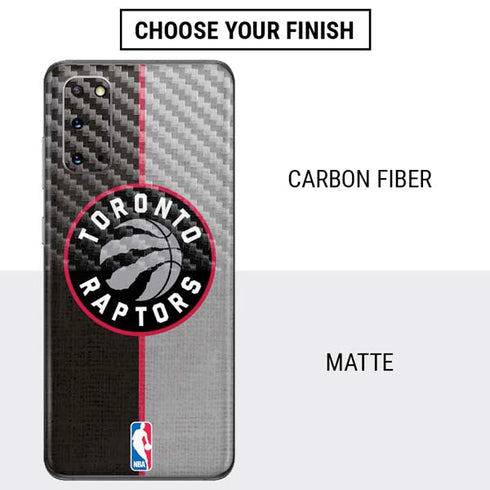 NBA Toronto Raptors Split Canvas Galaxy S20 Skin
