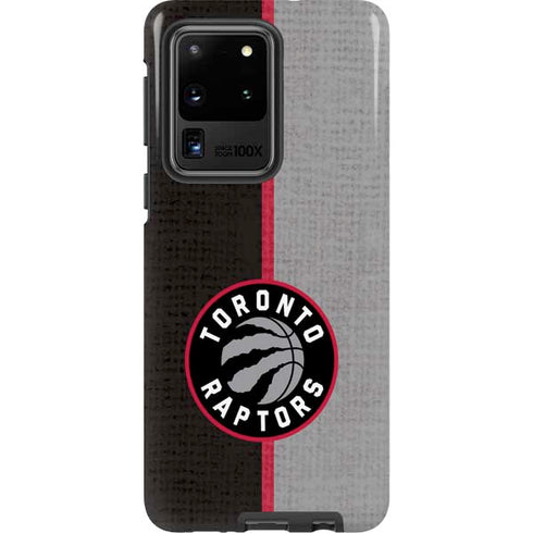 NBA Toronto Raptors Split Canvas Galaxy S20 Ultra 5G Pro Case