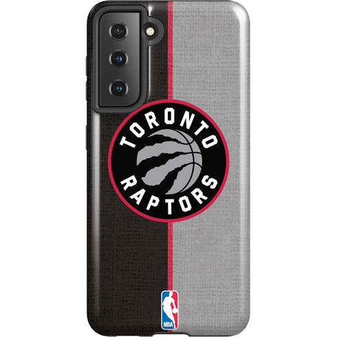 NBA Toronto Raptors Split Canvas Galaxy S21 5G Pro Case