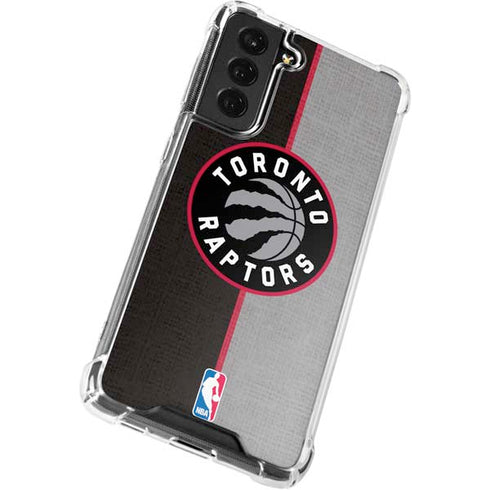 NBA Toronto Raptors Split Canvas Galaxy S21 FE Clear Case