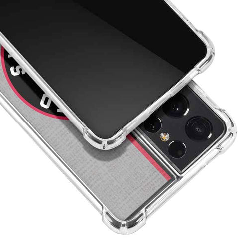NBA Toronto Raptors Split Canvas Galaxy S21 Ultra 5G Clear Case