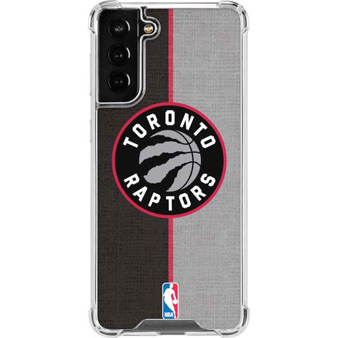 NBA Toronto Raptors Split Canvas Galaxy S22 Plus Clear Case