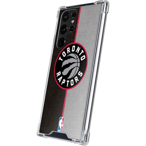 NBA Toronto Raptors Split Canvas Galaxy S22 Ultra Clear Case