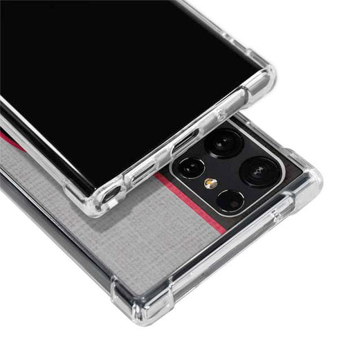 NBA Toronto Raptors Split Canvas Galaxy S22 Ultra Clear Case