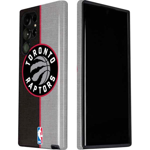 NBA Toronto Raptors Split Canvas Galaxy S22 Ultra Pro Case