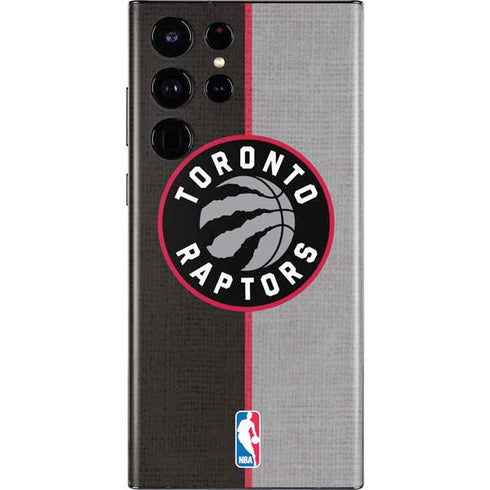 NBA Toronto Raptors Split Canvas Galaxy S22 Ultra Skin