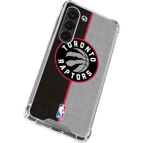 NBA Toronto Raptors Split Canvas Galaxy S23 Clear Case