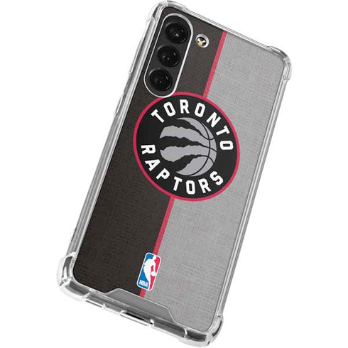 NBA Toronto Raptors Split Canvas Galaxy S23 Plus Clear Case