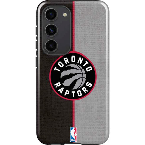 NBA Toronto Raptors Split Canvas Galaxy S23 Pro Case