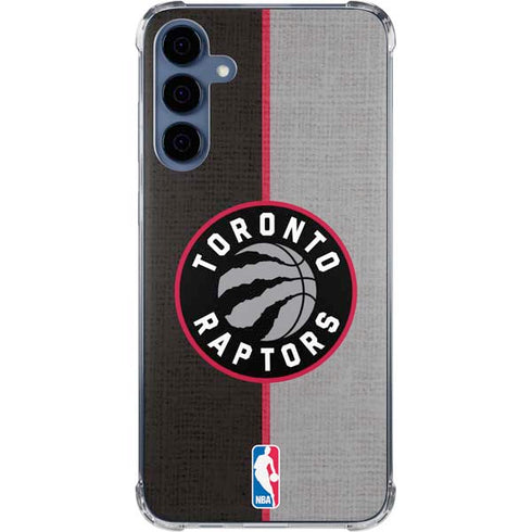 NBA Toronto Raptors Split Canvas Galaxy S24 Clear Case