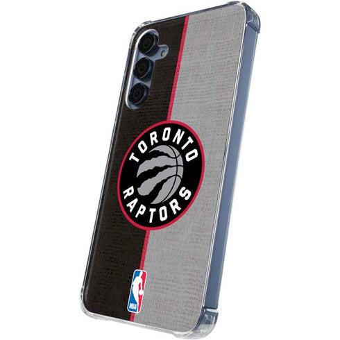 NBA Toronto Raptors Split Canvas Galaxy S24 Clear Case
