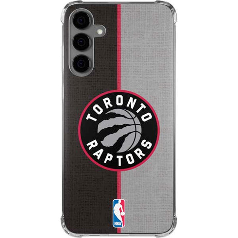 NBA Toronto Raptors Split Canvas Galaxy S24 Plus Clear Case