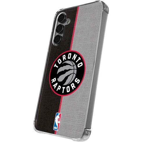 NBA Toronto Raptors Split Canvas Galaxy S24 Plus Clear Case