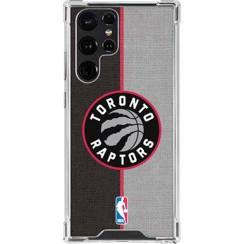 NBA Toronto Raptors Split Canvas Galaxy S24 Ultra Clear Case