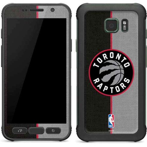 NBA Toronto Raptors Split Canvas Galaxy S7 Active Skin