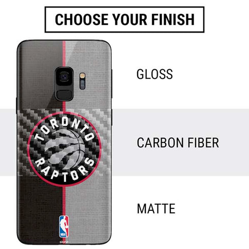 NBA Toronto Raptors Split Canvas Galaxy S9 Skin