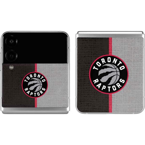 NBA Toronto Raptors Split Canvas Galaxy Z Flip4 5G Skin