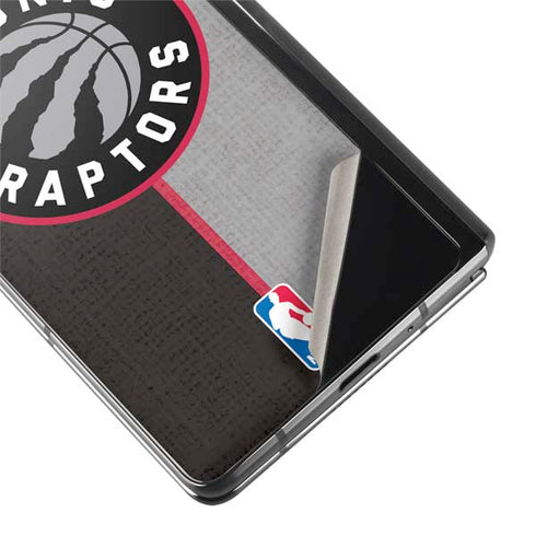 NBA Toronto Raptors Split Canvas Galaxy Z Fold2 5G Skin