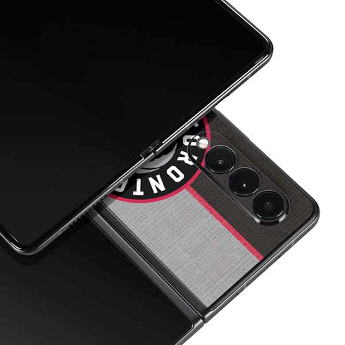 NBA Toronto Raptors Split Canvas Galaxy Z Fold3 5G Skin