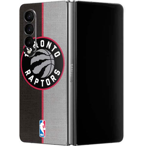 NBA Toronto Raptors Split Canvas Galaxy Z Fold4 5G Skin