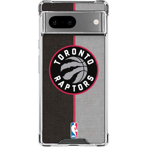 NBA Toronto Raptors Split Canvas Google Pixel 8 Clear Case