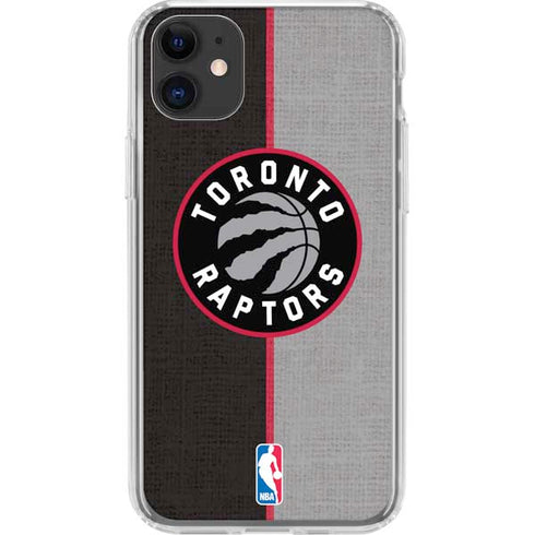 NBA Toronto Raptors Split Canvas iPhone 11 Clear Case