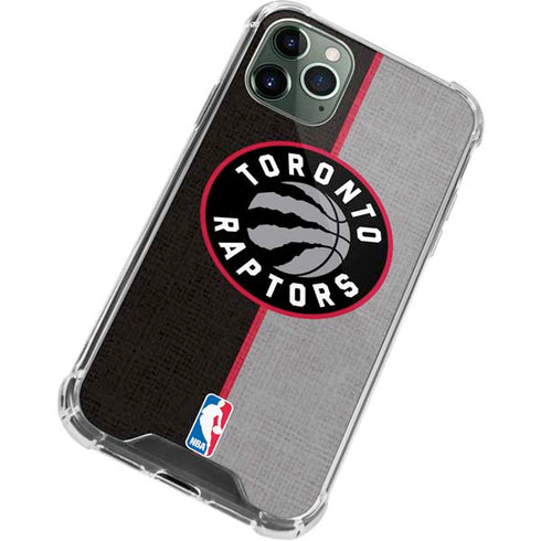NBA Toronto Raptors Split Canvas iPhone 11 Pro Max Clear Case