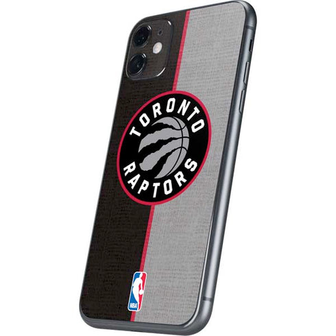 NBA Toronto Raptors Split Canvas iPhone 11 Skin