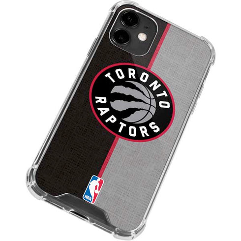 NBA Toronto Raptors Split Canvas iPhone 12 Mini Clear Case