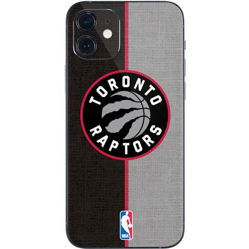 NBA Toronto Raptors Split Canvas iPhone 12 Mini Skin