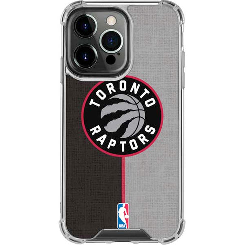 NBA Toronto Raptors Split Canvas iPhone 13 Pro Clear Case