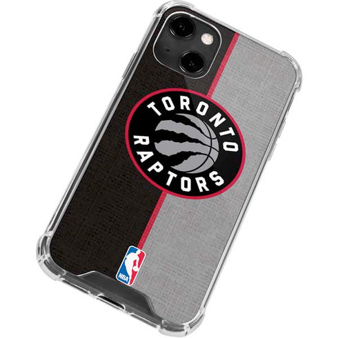 NBA Toronto Raptors Split Canvas iPhone 14 Clear Case