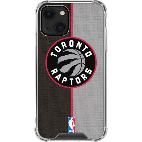 NBA Toronto Raptors Split Canvas iPhone 14 Plus Clear Case