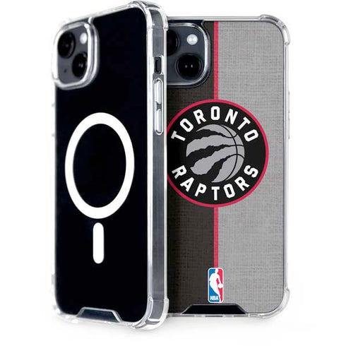 NBA Toronto Raptors Split Canvas iPhone 15 Plus MagSafe Case