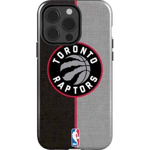 NBA Toronto Raptors Split Canvas iPhone 15 Pro Impact Case