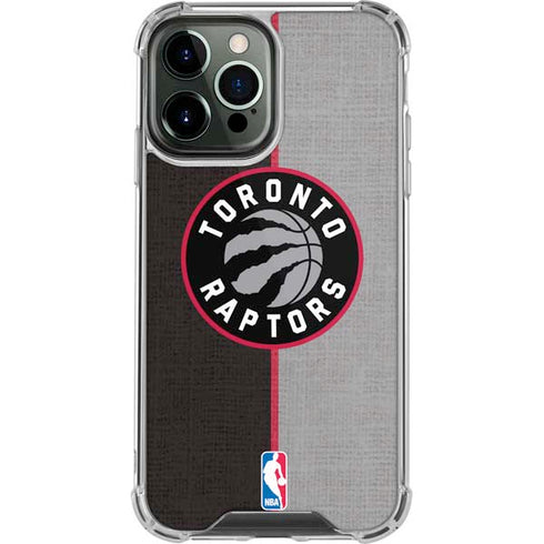 NBA Toronto Raptors Split Canvas iPhone 15 Pro Max Clear Case