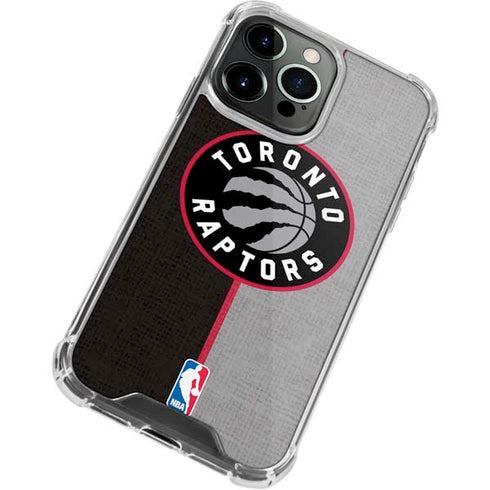NBA Toronto Raptors Split Canvas iPhone 15 Pro Max Clear Case