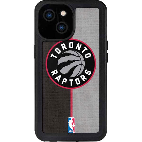NBA Toronto Raptors Split Canvas iPhone 15 Waterproof Case