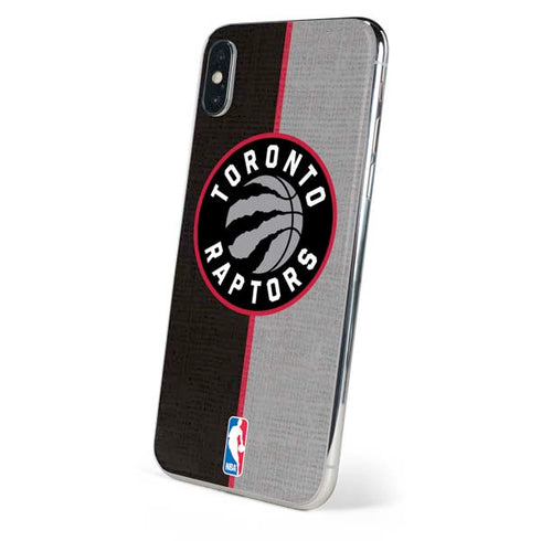 NBA Toronto Raptors Split Canvas iPhone XS Skin