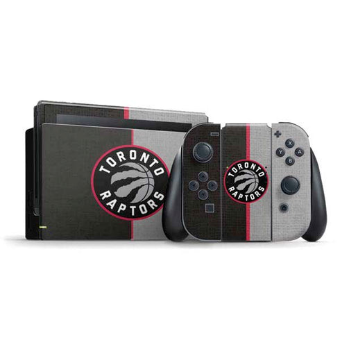 NBA Toronto Raptors Split Canvas Nintendo Switch Bundle Skin